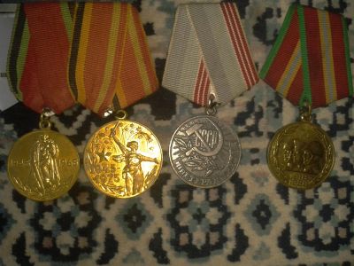 Лот: 3453906. Фото: 1. 4 юбилейные медали. Юбилейные