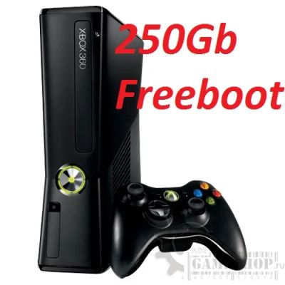 Лот: 890174. Фото: 1. XBox 360 slim, винт 250Гб (уже... Консоли