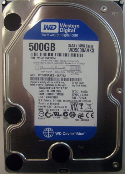 Лот: 3888114. Фото: 1. Жёсткий диск WD (Western Digital... Жёсткие диски (HDD)