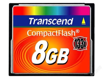 Лот: 2818496. Фото: 1. Compact Flash 8Gb Transcend. Карты памяти