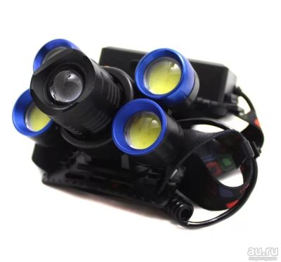 Лот: 17539510. Фото: 1. Фонарик налобный T6 5 LED. Фонарики