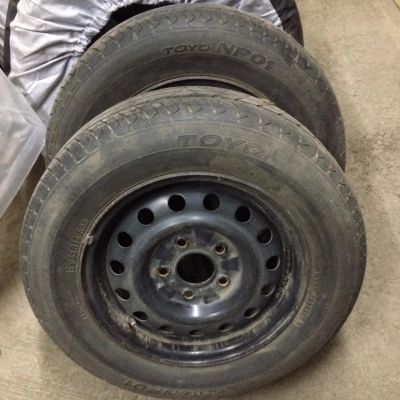 Лот: 7289012. Фото: 1. 2 Колеса TOYO с дисками 195/65... Шины на дисках