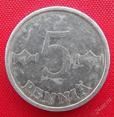 Лот: 2580073. Фото: 1. (№2329-2/LF) 5 пенни 1980 (Финляндия... Европа