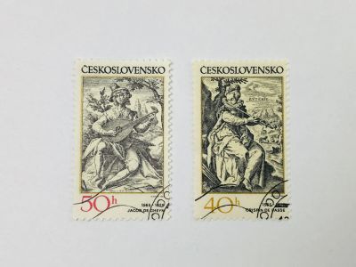Лот: 23593982. Фото: 1. Гравюры на музыкальную тему. Неполная... Марки