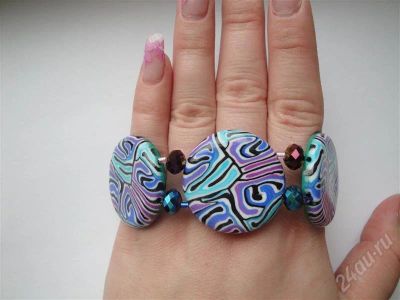 Лот: 574464. Фото: 1. Изделия из полимерной глины,браслет... Браслеты