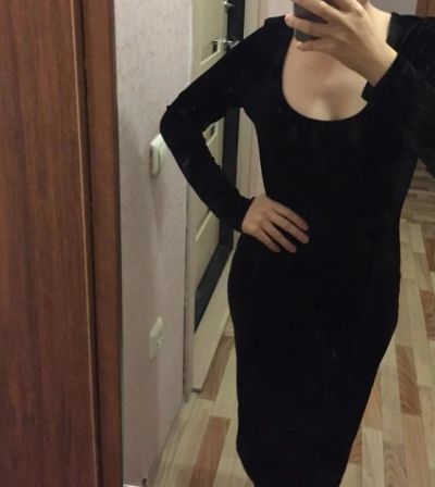 Лот: 10458386. Фото: 1. Вечернее бархатное платье. Платья