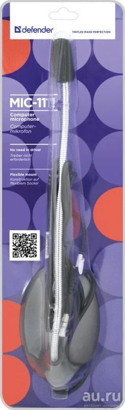 Лот: 9155528. Фото: 1. Микрофон Defender MIC-111. Наушники, гарнитуры