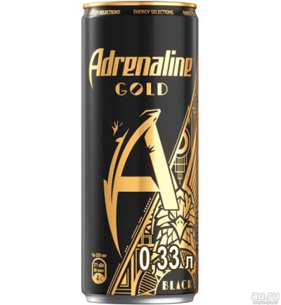 Лот: 18264256. Фото: 1. Энергетический напиток Adrenaline... Напитки