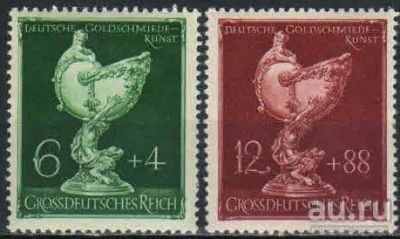 Лот: 18575201. Фото: 1. 1944. Германская империя. Искусство... Марки