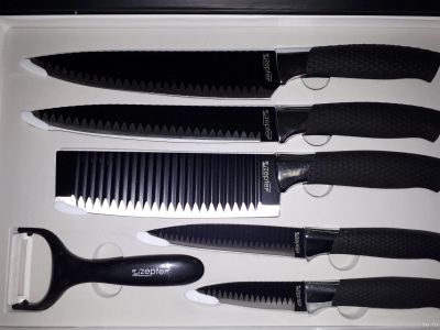 Лот: 13685442. Фото: 1. нож ножи набор кухонных ножей... Столовые приборы, ножи