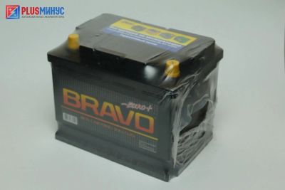 Лот: 9219914. Фото: 1. Аккумулятор Bravo 55 а\ч обратная... Аккумуляторы