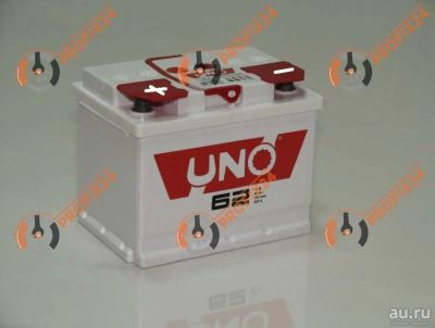 Лот: 13288639. Фото: 1. Аккумулятор UNO 62 А/Ч, Прямая... Аккумуляторы