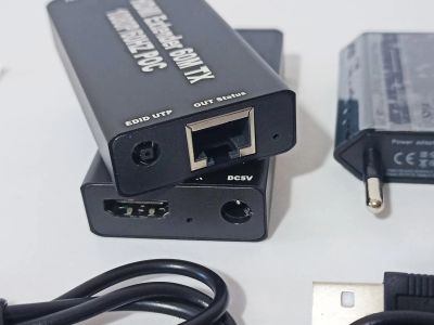 Лот: 19563926. Фото: 1. Удлинитель HDMI по LAN до 60м... Шлейфы, кабели, переходники