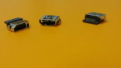 Лот: 11506595. Фото: 1. Разъем HDMI 2 ноги в сторону HP... Шлейфы, кабели, переходники