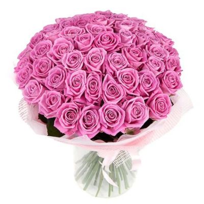 Лот: 6089686. Фото: 1. Букет из 35 розовых роз. Свежие цветы