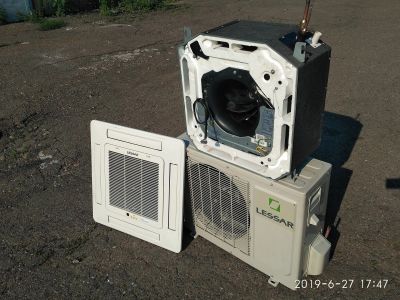 Лот: 13981660. Фото: 1. Кондиционер кассетный Lessar LU-H18UGA2. Кондиционеры, сплит-системы