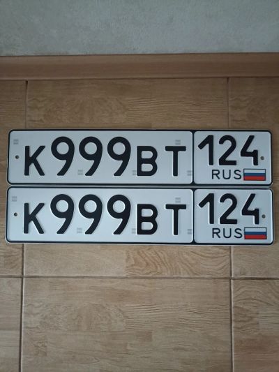 Лот: 23294219. Фото: 1. К999ВТ124. Госномера
