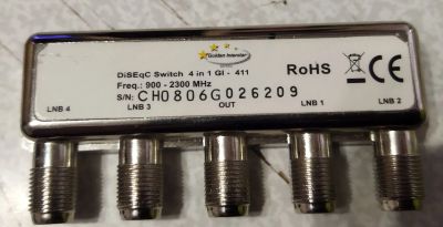 Лот: 24965847. Фото: 1. Переключатель DiSEqC Switch 4... Цифровое, спутниковое ТВ