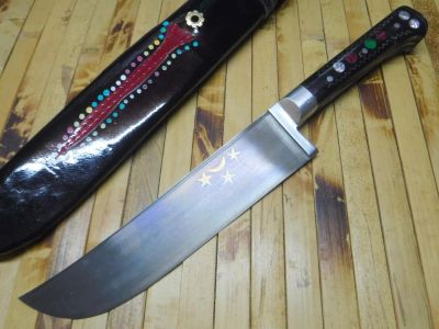 Лот: 6881757. Фото: 1. Узбекский пчак Уз104. ШХ-15, оргстекло... Ножи, топоры