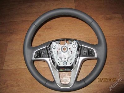 Лот: 1814347. Фото: 1. Кожаный руль Hyundai Solaris... Салон