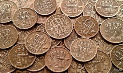 Лот: 9920767. Фото: 1. 20 монет Бельгии 50-х годов 20... Наборы монет
