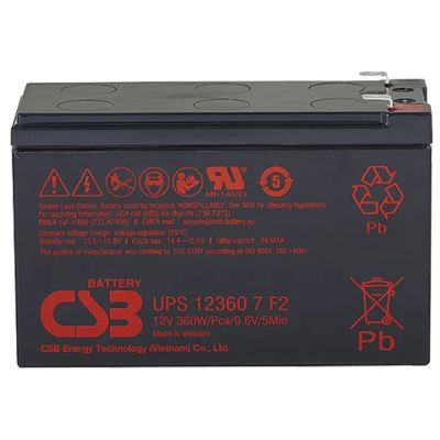 Лот: 23225334. Фото: 1. Аккумулятор CSB UPS 12360 7 F2... ИБП, аккумуляторы для ИБП