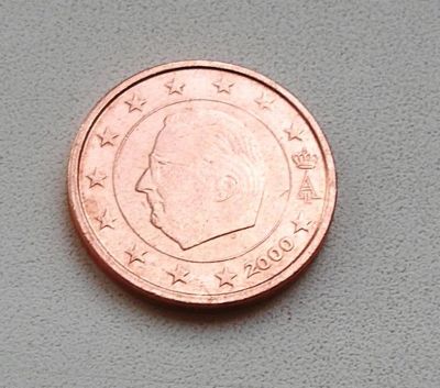 Лот: 11619385. Фото: 1. Бельгия 2 евроцента 2000 года... Европа