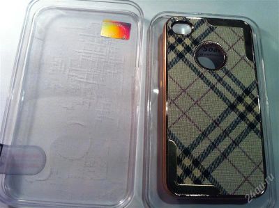 Лот: 1682644. Фото: 1. Чехол на IPhone 4/4s burberry. Чехлы, бамперы
