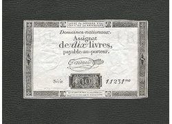Лот: 18348164. Фото: 1. 10 ливров 1792 года. Франция... Европа