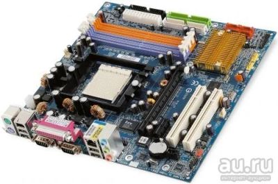 Лот: 13132630. Фото: 1. Gigabyte K8NMF-9 + Athlon 64 3000. Комплекты запчастей