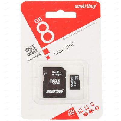 Лот: 17638451. Фото: 1. Карта памяти microSDHC SmartBuy... Карты памяти
