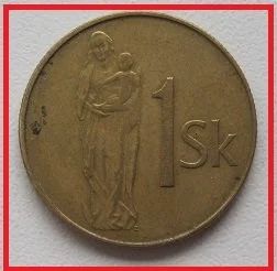 Лот: 14062292. Фото: 1. Словакия 1 крона 1994 (№). Европа