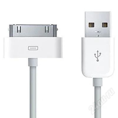 Лот: 734706. Фото: 1. USB дата-кабель для iPhone 4G... Дата-кабели, переходники