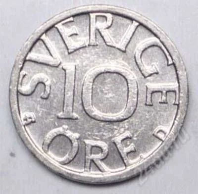 Лот: 1452909. Фото: 1. Швеция. 10 оре 1987г. Европа