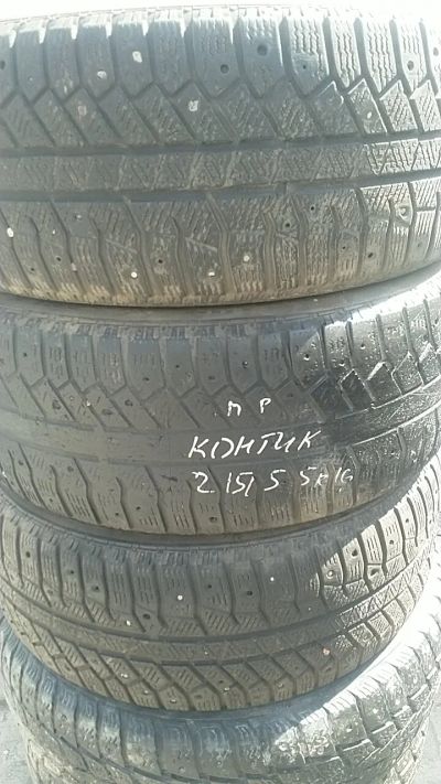 Лот: 16029529. Фото: 1. 215/55 R16 Continental три. Шины