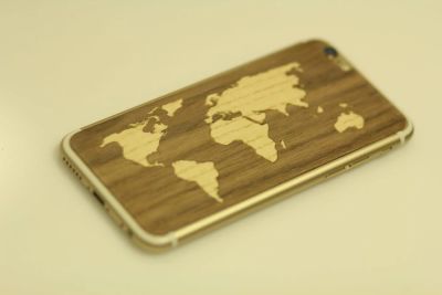Лот: 4824857. Фото: 1. Деревянная панель на Iphone 4s... Чехлы, бамперы