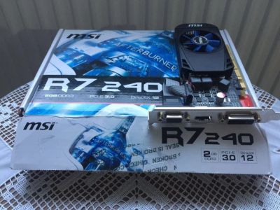 Лот: 16714334. Фото: 1. r7 240 2gig 128 bit. Видеокарты