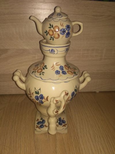 Лот: 12957419. Фото: 1. Самовар, чайник ссср. Фарфор, керамика