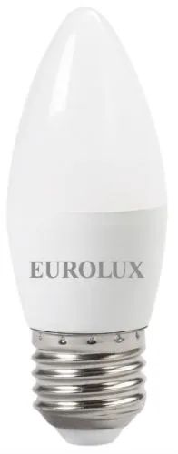 Лот: 24632220. Фото: 1. Светодиодная лампа Eurolux LL-E-C37-6W-230-2... Лампочки