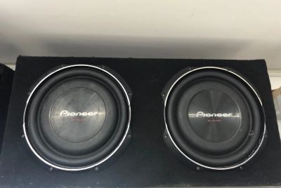 Лот: 18774222. Фото: 1. Сабвуфер Pioneer TS-SW3002S4 2шт... Сабвуферы
