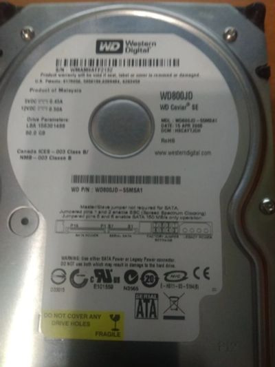 Лот: 15757576. Фото: 1. Неисправный жёсткий диск. Жёсткие диски (HDD)