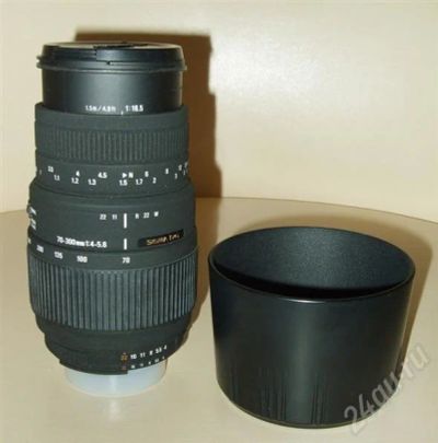 Лот: 631997. Фото: 1. Фотообъектив Sigma AF-70-300 Nikon. Светофильтры