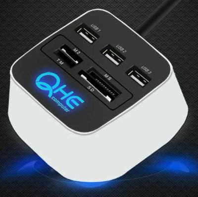 Лот: 4919797. Фото: 1. USB HUB + card reader [ combo... Картридеры