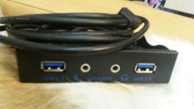 Лот: 7541278. Фото: 1. Usb 3.0 хаб HD audio на переднюю... Корпуса, блоки питания