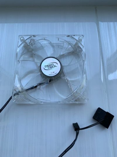 Лот: 17863568. Фото: 1. кулер deepcool 120mm с синей подсветкой. Системы охлаждения
