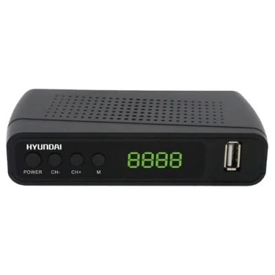 Лот: 13912274. Фото: 1. Ресивер DVB-T2 Hyundai H-DVB220... Цифровое, спутниковое ТВ