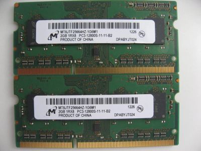 Лот: 8305397. Фото: 1. 2G 2шт от Apple MacBook Pro DDR3... Оперативная память