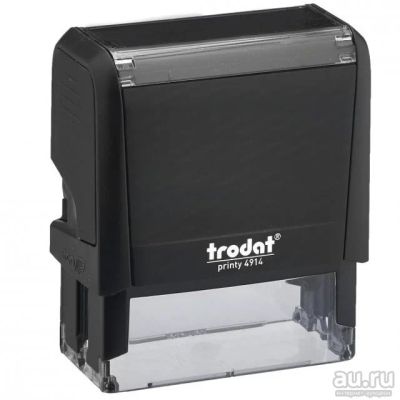 Лот: 14020253. Фото: 1. Trodat 4914 (64х26 мм) цвет черный... Печати, штампы, оснастки