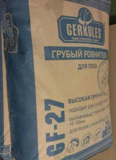 Лот: 13049804. Фото: 1. Грубый ровнитель для пола Геркулс... Смеси, шпатлевки, цемент