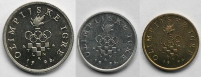 Лот: 4843811. Фото: 1. Набор монет Хорватия 1 куна, 2... Наборы монет